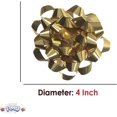 thumbnail image 2 of PMU Decorative Star Gift Bows 3-3/4 Inch Medium Metallic Gold (12/Pkg) Pkg/1, 2 of 7