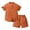 Orange, variant on QWERTY Toddler Boys Girls Short Sleeve Hawaiian Shirt Shorts Set Back to School Summer Beach Outfit Size 3-4 Years