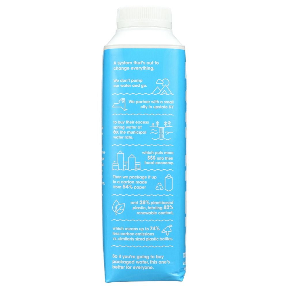 Just Water 100 Percent Bottled Spring Water, 500 Milliliter -- 12 per Case.