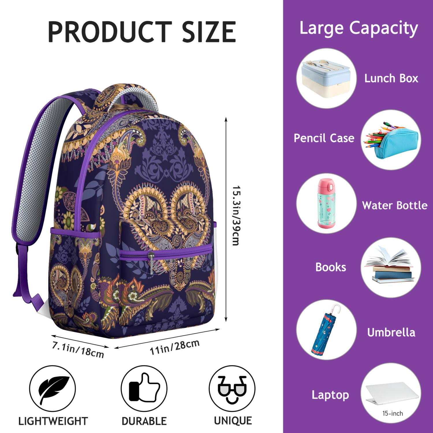 Colorful Paisley Backpack Vera Bradley | Bags | Vera Bradley Colorful Paisley Backpack  main image 3