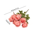 thumbnail image 3 of CaiYueKe Artificial Silk Rose Bouquet Fake Flowers Home Decor Wedding Centerpiece Arrangement Photography Props High End Realistic Floral Decorations, 3 of 7