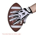 thumbnail image 3 of Football Gloves Kids Football Gloves Adjustable Wristband Receiver Gloves Youth Enhanced Grip Silicone Wide Receiver Gloves Youth Game Day No Slip Football Gloves, 3 of 7