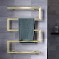 thumbnail image 2 of Voltaire 5-Bar Electric Towel Warmer in Brushed Gold, 2 of 10