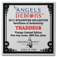 thumbnail image 3 of 1 oz Silver Antique Round - Angels & Demons Series (Thaddeus), 3 of 3