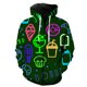thumbnail image 1 of Sudadera con capucha y cremallera para hombre y adolescente, con barra luminosa, estilo Harajuku, divertida, con estampado 3D, ropa de calle de primavera, manga larga extragrande, 2024, 1 of 6