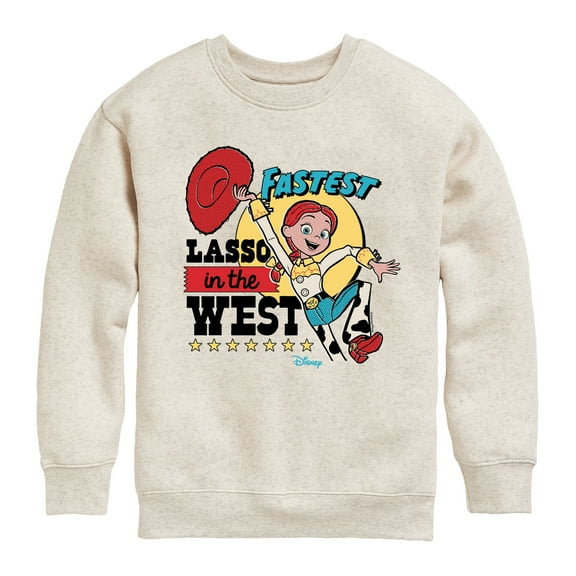Toy Story 4 - Fastest Lasso In The West - Toddler & Youth Crewneck Fleece Sweatshirt