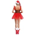 thumbnail image 6 of TSSOE Womens Christmas Dress Gingerbread Fancy Dress Candy Cane Santa Sweetie Dance Tutu Dress Brown XL, 6 of 7