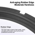 thumbnail image 4 of Uxcell Black 12 Inch Rubber Notch Speaker Edge Surround Ring Replacement Parts for Speaker Repair or DIY 4 Pcs, 4 of 6