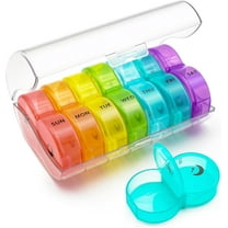 Large 7 Day Pill Organizer - 2 Times a Day Pill Box Case - XL Am Pm Pill Container Holder - Daily Medicine Organizer - Weekly Medication Vitamin Organizers