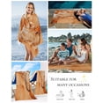 thumbnail image 5 of Marble Burnt Orange Beach Towels Oversized Super Absorbent, Modern Abstract Ink Painting Luxury Lightweight Bath Towel Quick Dry Sets For Bathroom/Pool/Rv Camping/Beach Play/Gym Room/Picnic 30"x60", 5 of 8