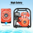 thumbnail image 4 of 7.5 HP 2" Portable Gas Powered Water Pump Gasoline Water Pump with 7.5m Water Pipe for water well intake, farmland irrigation, 4 of 19