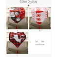 thumbnail image 4 of Christmas Tablecloth Knitting Table Flag with Tassel Desktop Tableware Long Placemat Furniture Protection for Home Dinner Hotel Elk, 4 of 9