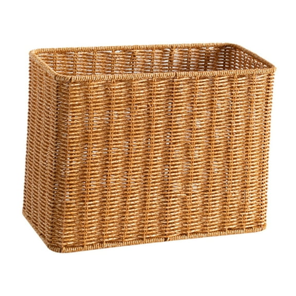 deevoka Woven Organize Basket Compact Journal Basket for Clothing Living Room Bedroom