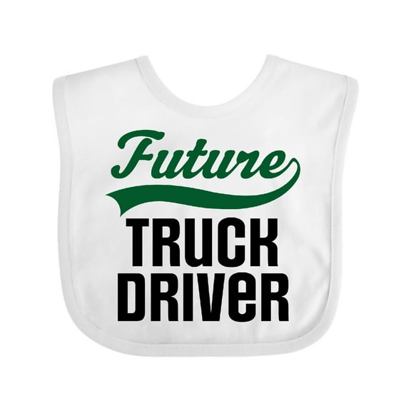 Inktastic Future Truck Driver Boys Baby Bib