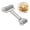 Silver-doublehead, variant on 1pc, Baker Roller, 360 Degree Rolling Baker Roller, Stainless Steel Roller For Baking, Creative Stainless Steel Dough Roller, Non-stick Pastry Roller, Pizza Cooking Tool, Kitchen Supplies