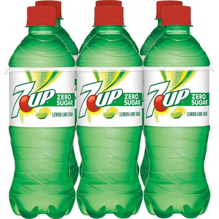 7UP Made with Sugar, 12 Fl Oz Glass Bottles, 6 Pack, Soft Drinks