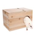 thumbnail image 1 of LAFGUR Pet Breeding Box, Wood Nesting House, Wear Resistant Squirrel Guinea Pig Sugar Glider For Hamster, 1 of 8