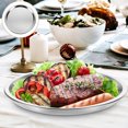 thumbnail image 4 of Stainless Steel Cold Dish Household Food Tray Food Storage Plate Dinner Plate, 4 of 9