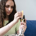 thumbnail image 1 of RENACLIPY 20Pcs Eb Clarinet Reeds Beige Woodwind Reeds for Alto Saxophone Students, 1 of 8