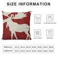 thumbnail image 5 of SHANXI  Moose Throw Pillow Cover,Abstract Animal Beast Antler Horned Reindeer Moose Burlap Pillow Cases Decorative for Women Girls Couch Sofa Bedroom Living Room  22x22in, 5 of 5