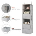 thumbnail image 4 of Hanging Bedroom Storage Bag Non Woven Fabric Washable Foldable Multi-Layer Clothing Organizer for Wardrobe Home, 4 of 7