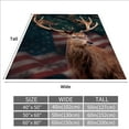 thumbnail image 2 of Gresahom Deer Fleece Blanket Gift for Adults and Kids Family Animal Deer Blanket Super Soft Plush Flannel Throw Blanket for Couch Bed Sofa(50"x60"), 2 of 7