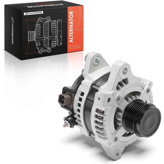 A-Premium Alternator Compatible with Toyota Corolla & Matrix 2011 2012 2013, 1.8L, 12V 100A/110A 6-Groove Clutch Pulley Clockwise, Replace# 400-52414R, AND0597, VND0597, 104210-1461, 27060-0T130