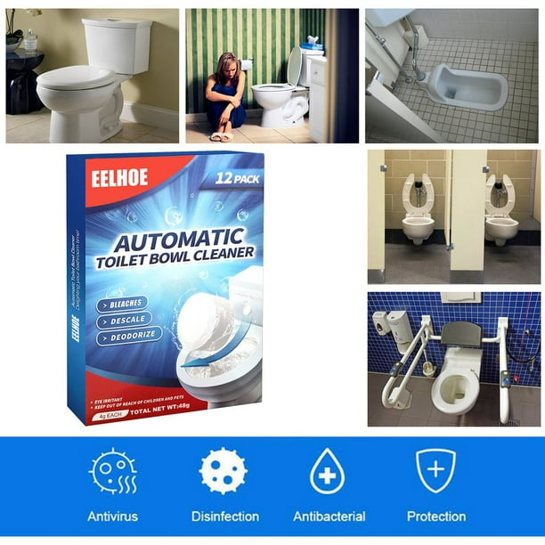 Acheter Sagit – nettoyeur de cuvette de toilette automatique, 16 pièces,  nettoyant de réservoir, comprimés, nettoyant de chasse d'eau, déodorant,  outil de nettoyage de comprimés