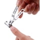 thumbnail image 2 of Cortaúñas con cabezal giratorio de 360 grados - Cortaúñas de acero inoxidable para uñas de manos y pies, tamaño grande y pequeño (plata) Adepaton WMZL-395-1, 2 of 8