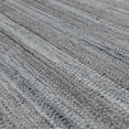 thumbnail image 4 of Luxee Designs Raffia Gray/Blue Hand-woven Wool Blend Area Rug 5'x8', 4 of 8