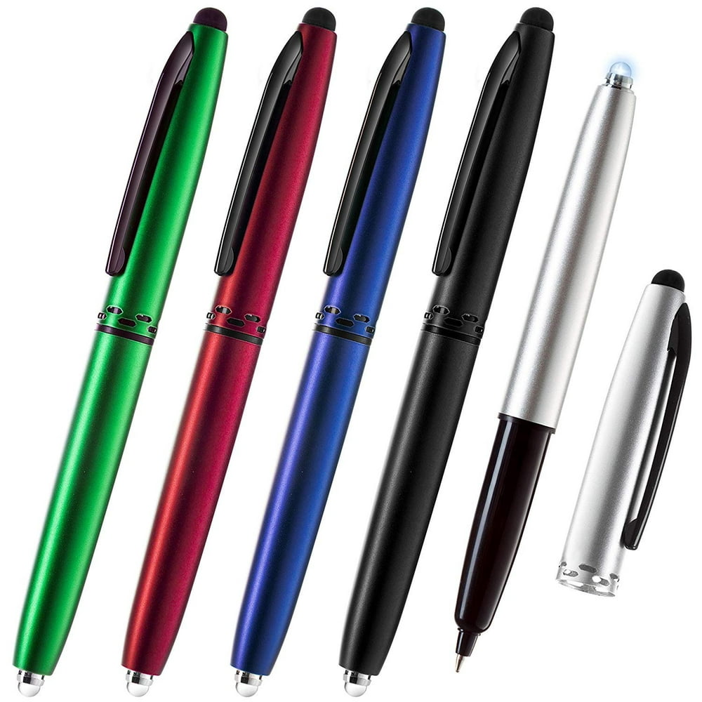 Stylus Pen Capacitive Stylus, 3in1 Metal Pen, MultiFunction,Ballpoint Ink Pen,with LED