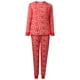 thumbnail image 5 of Navidad mujer mamá impreso blusa Tops con pantalones conjunto de pijamas a juego familiar Fridja  nalpqowj888, 5 of 9