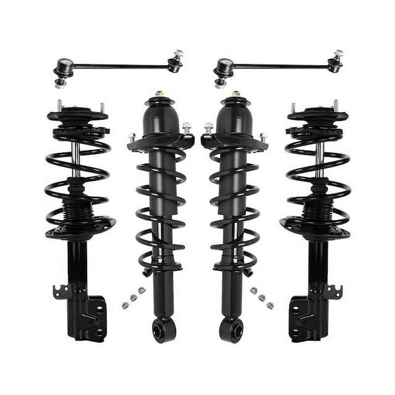 Front and Rear Strut Assembly and Sway Bar Link Kit - Compatible with 2014 - 2019 Toyota Corolla 1.8L 4-Cylinder 2015 2016 2017 2018