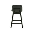 thumbnail image 7 of Weston Home Egleston Square Vegan Leather Low Back Counter Height Chair, Black, Set of 2, 7 of 7