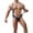 Blue, variant on Men's Color Block One-Piece Bodysuit Jockstrap Wrestling Singlet Leotard Cut Out Bikinis Underwear