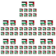 thumbnail image 1 of 10 Uds Pegatinas Pequeñas Duraderas Pegatina Palestina Impermeable para Eventos, 1 of 2
