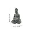 thumbnail image 4 of oshhni Garden Solar Buddha Sculpture with Lamp Resin Figurine Waterproof Versatile Entrance Ornament for Lawn Courtyard Decorative Size L, 4 of 9