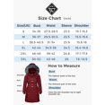thumbnail image 5 of Wantdo Women's Winter Coat Quilted Winter Jacket Windproof Hooded Puffer Coat Wine Red M, 5 of 5