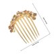 thumbnail image 5 of WEUVEB Peine De Novia Con En Cristal Dorado Ideal Para Bodas Y Celebraciones, 5 of 6