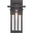 thumbnail image 5 of Progress Lighting Boxwood 1-Light Outdoor Wall Lantern in Antique Bronze with Clear Seeded Glass Shade, 5 of 8
