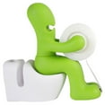 thumbnail image 2 of "Butt Station" Person On Toilet Magnetic Office Organizer, Green, 2 of 4