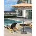 45lbs Patio Umbrella Base Heavy Duty Outdoor Patio Market Umbrella