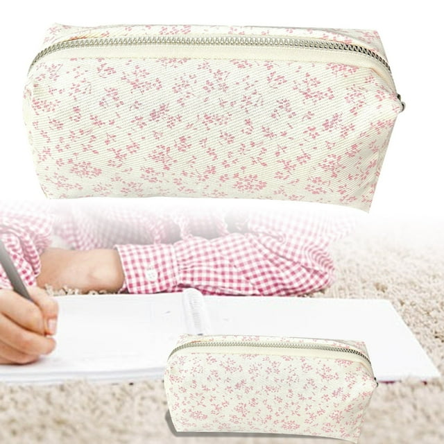Compact Canvas Pencil Storage Organizer for and Craft Multifunctional for Stationery Cosmetics Travel