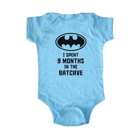 I spent 9 months in the Batcave - wallsparks cute & funny Brand - baby one piece bodysuit - Great baby shower gift!