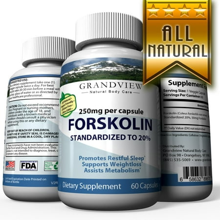 Forskolin - Boost Metabolism Supports Weight Loss Promotes Healthy Heart and Circulation Helps Breakdown Fat Cells Great for the Skin