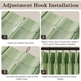 thumbnail image 3 of Nalqet 40*84 inch 2 Panels Pinch Pleated Linen Curtains for Home, Blackout Heat Blocking Window Curtains for Bedroom,Living room,Office,Sage Green, 3 of 9