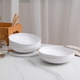 thumbnail image 4 of Juego de 6 platos hondos para pasta ZAROCRUS de 23 cm, 1,2 L, melamina blanca, 4 of 5