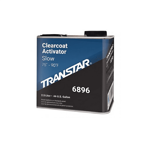 Transtar Autobody Products 6896 - 6800 Series Slow Lightning Clear Coat Activator - 2.5 L - Clear - Liquid
