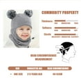 thumbnail image 2 of Toddler Winter Knitted Hat Earflap Hood Scarves Caps Warm and Windproof Hat Thick Scarf for Baby, 2 of 6
