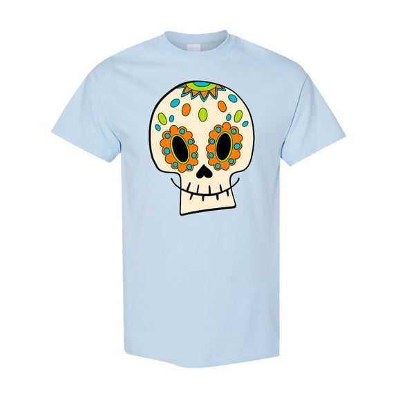 Inktastic Smiling Sugar Skull for Day of the Dead T-Shirt